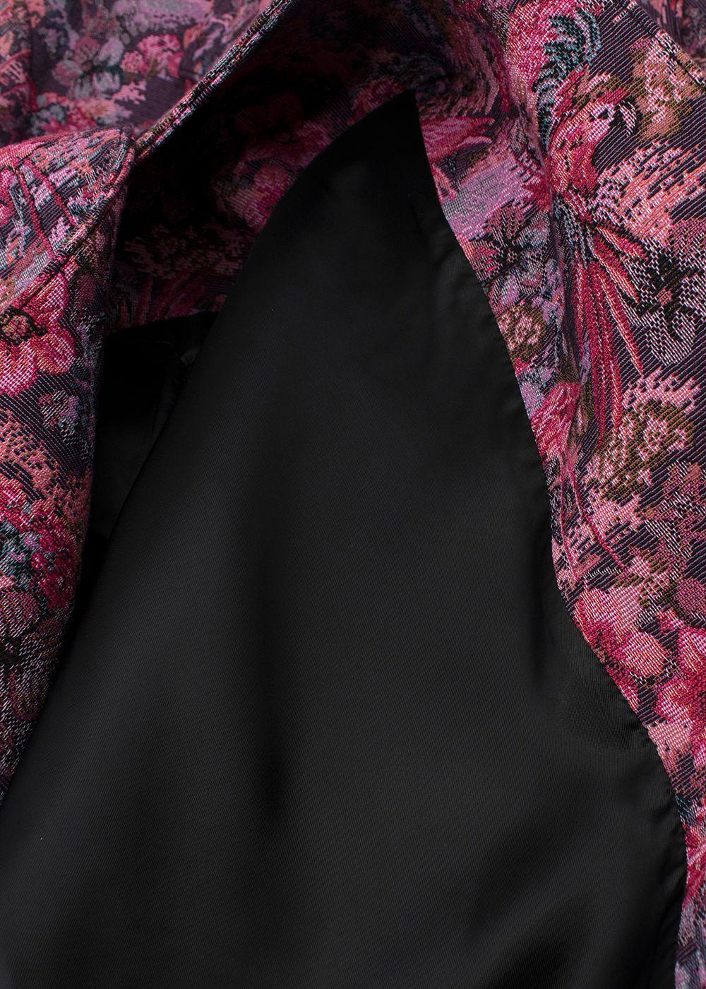 Cappotto Miu Miu in jacquard viola - US 8 in vendita 4