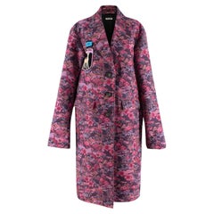 Cappotto Miu Miu in jacquard viola - US 8