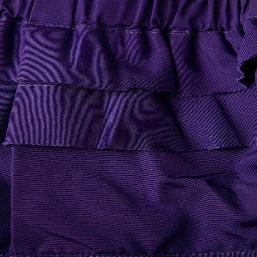Women's Miu Miu Purple Ruffle Layered Shorts Size XS For Sale