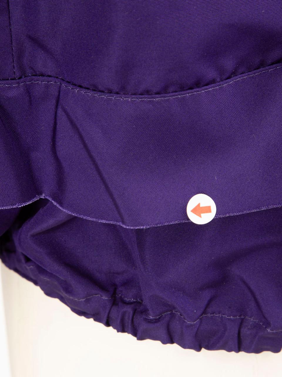 Miu Miu Purple Ruffle Layered Shorts Size XS For Sale 1