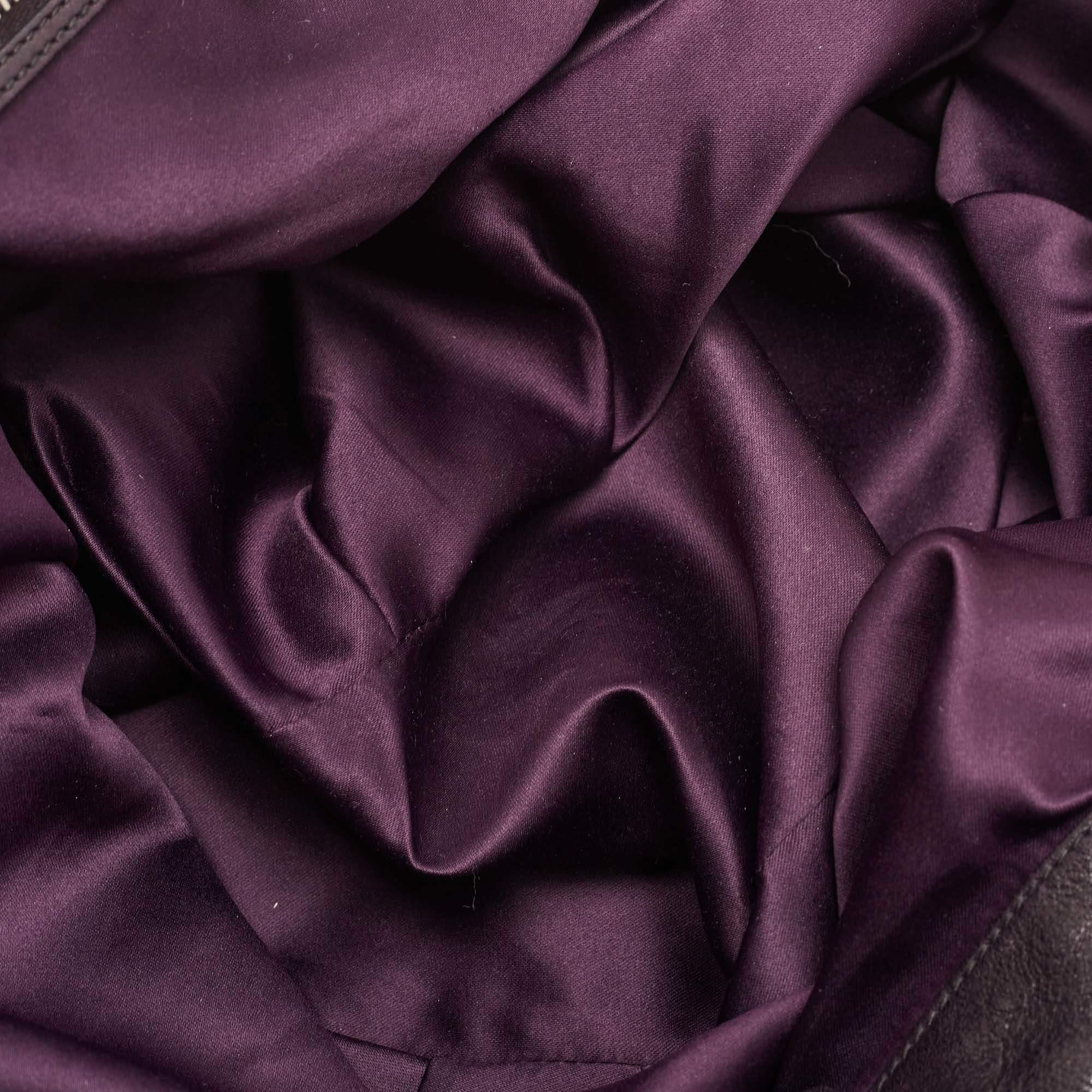 Miu Miu Purple Woven Leather Tote 2