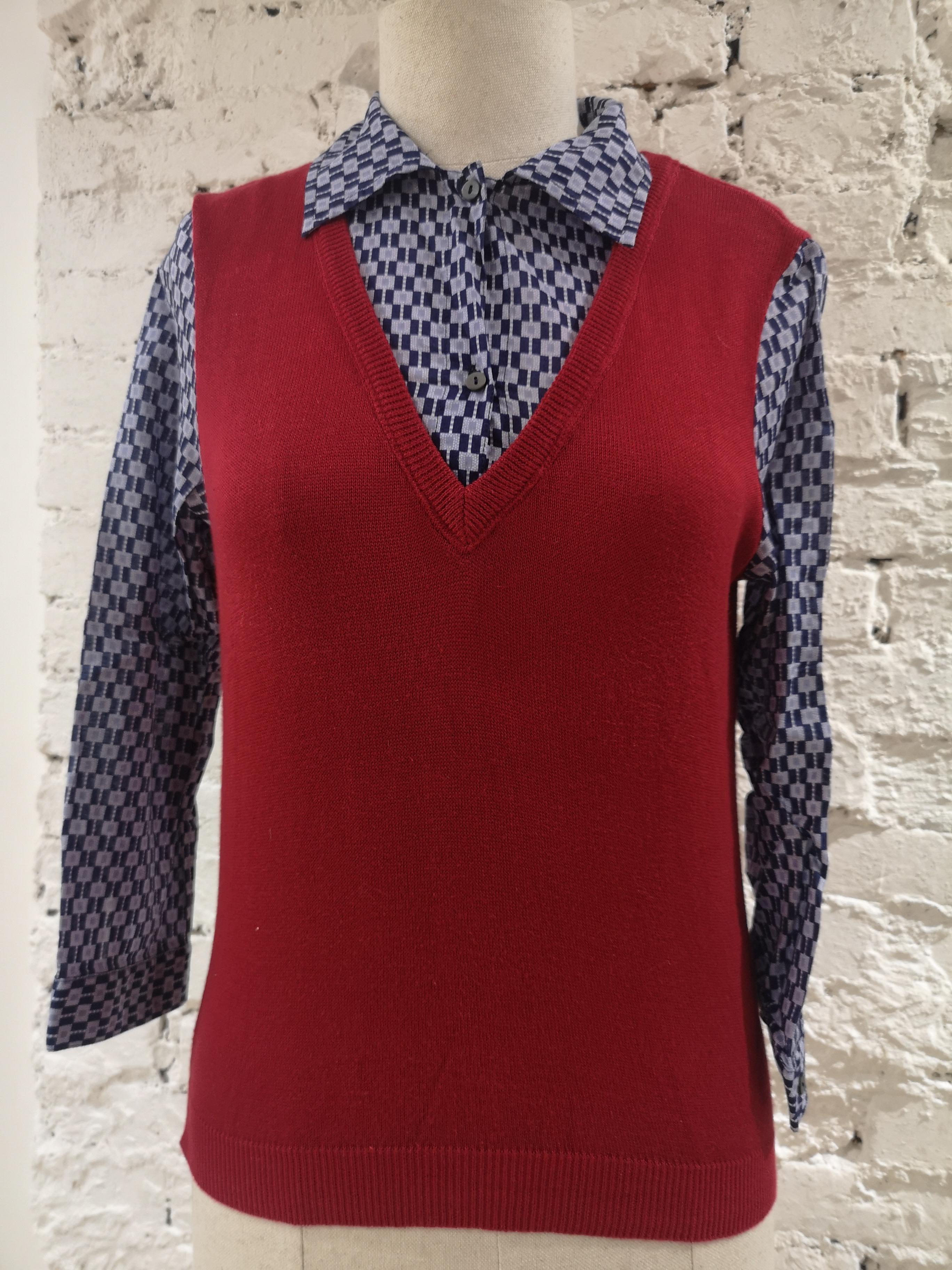 Miu Miu red and blue shirt - sweater
totally made in italy in size S