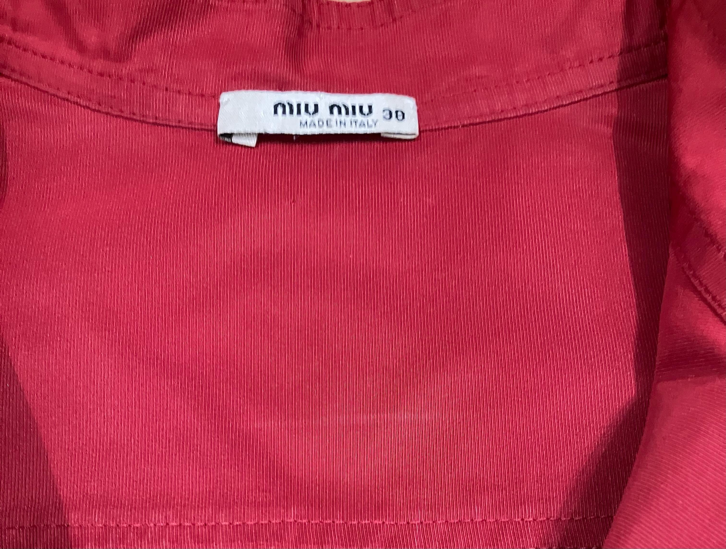 Miu Miu Red Dress For Sale 3