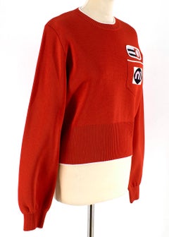 Miu Miu Red Knit Crewneck Jumper IT 44