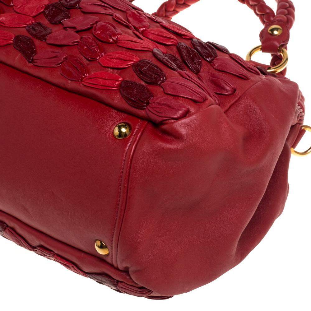 Miu Miu Red Leather Dome Bag 4