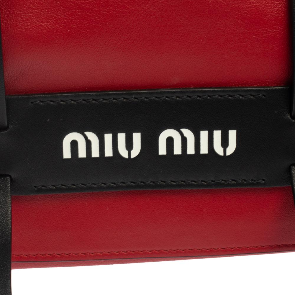 Miu Miu Red Leather Grace Shoulder Bag 9
