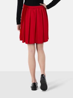 Miu Miu Red Pleated Mini Skirt Size S