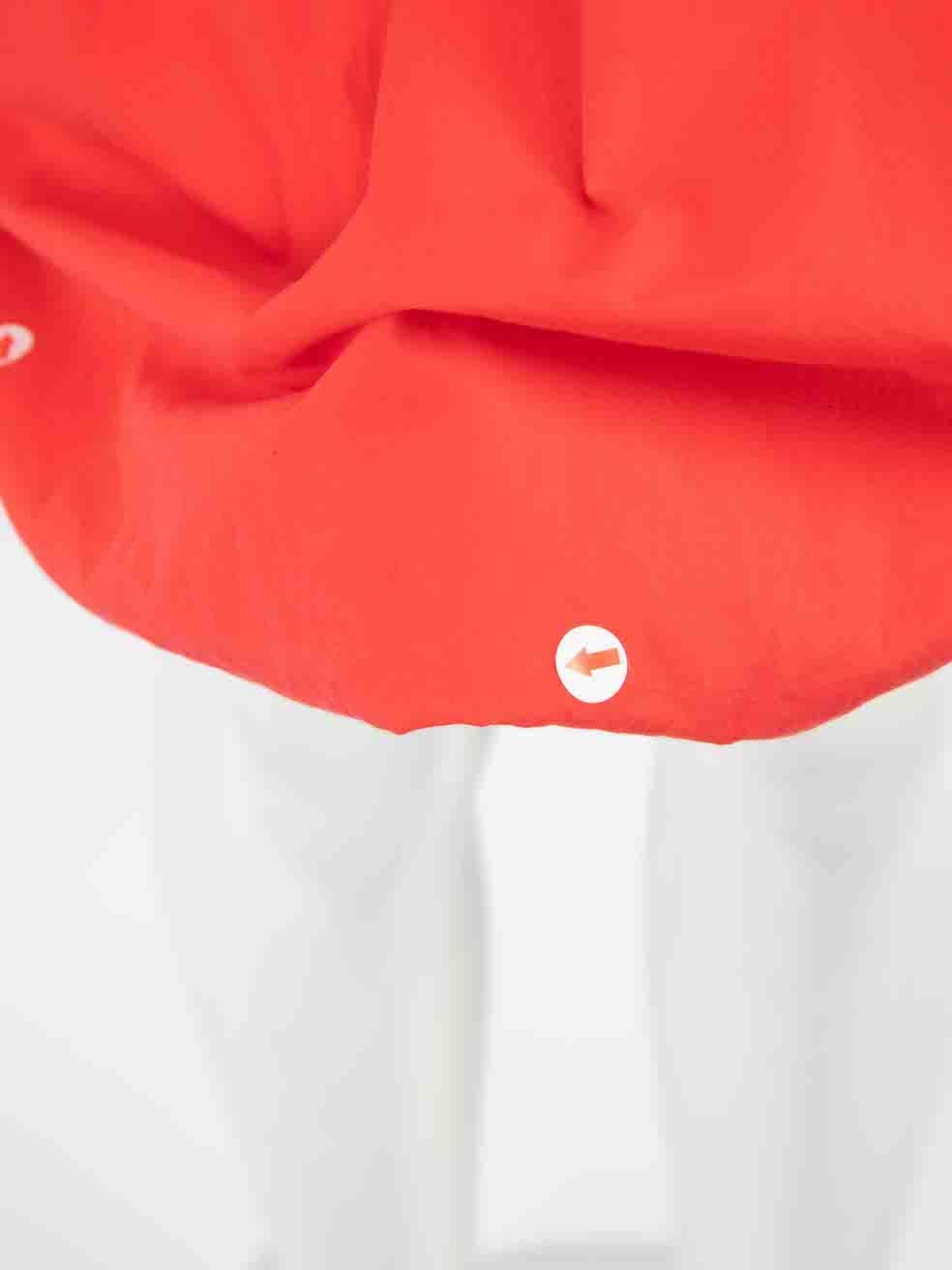 Women's Miu Miu Red Ruched Detail Mini Dress Size XS For Sale