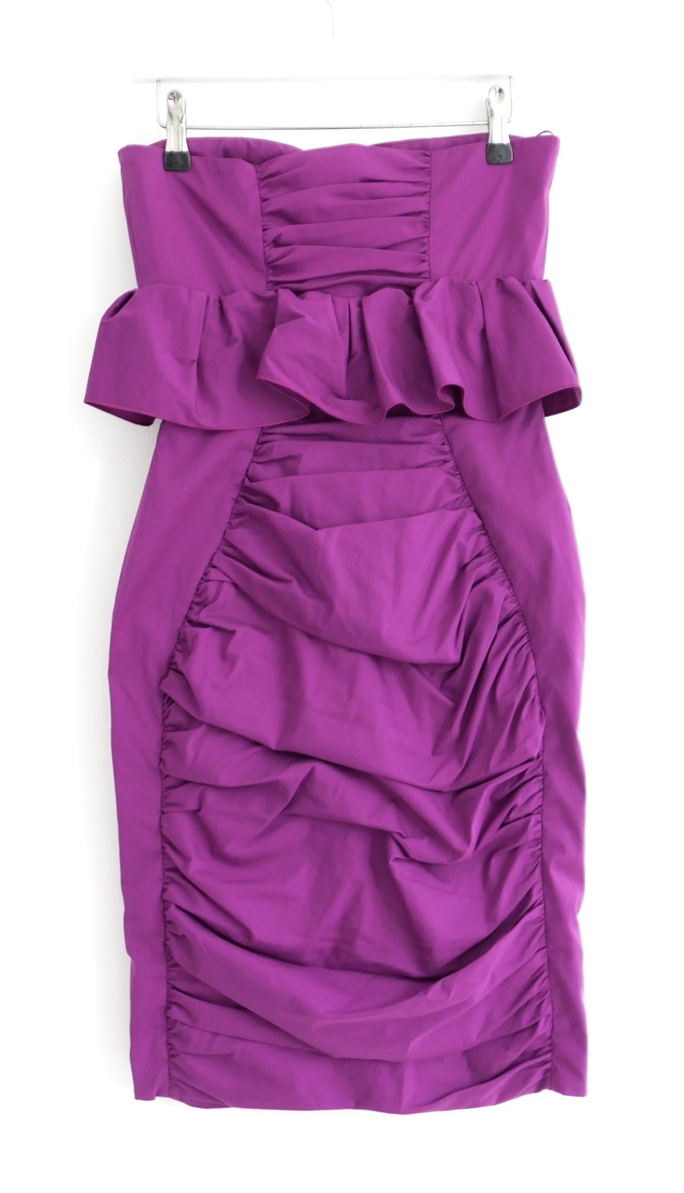 De las mujeres Miu Miu Resort 2009 Vestido sin tirantes y con cremallera frontal en venta