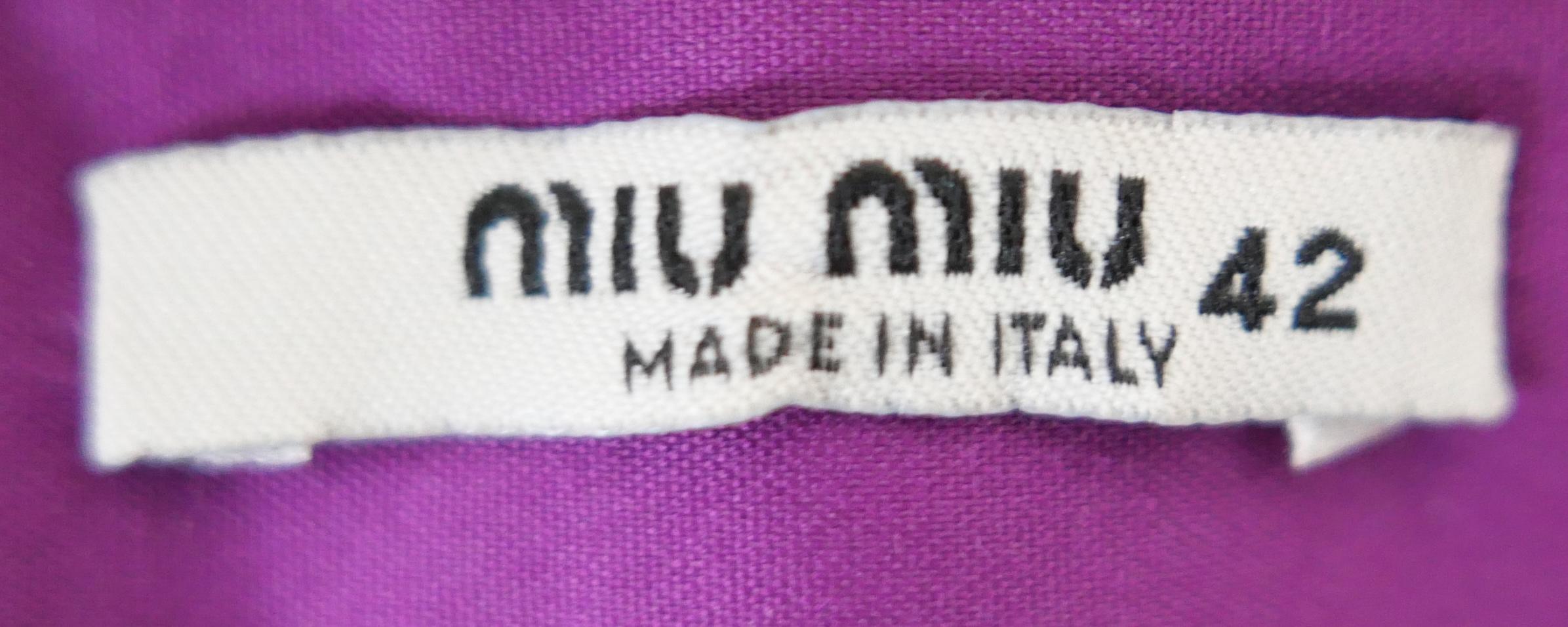 Miu Miu Resort 2009 Vestido sin tirantes y con cremallera frontal en venta 1