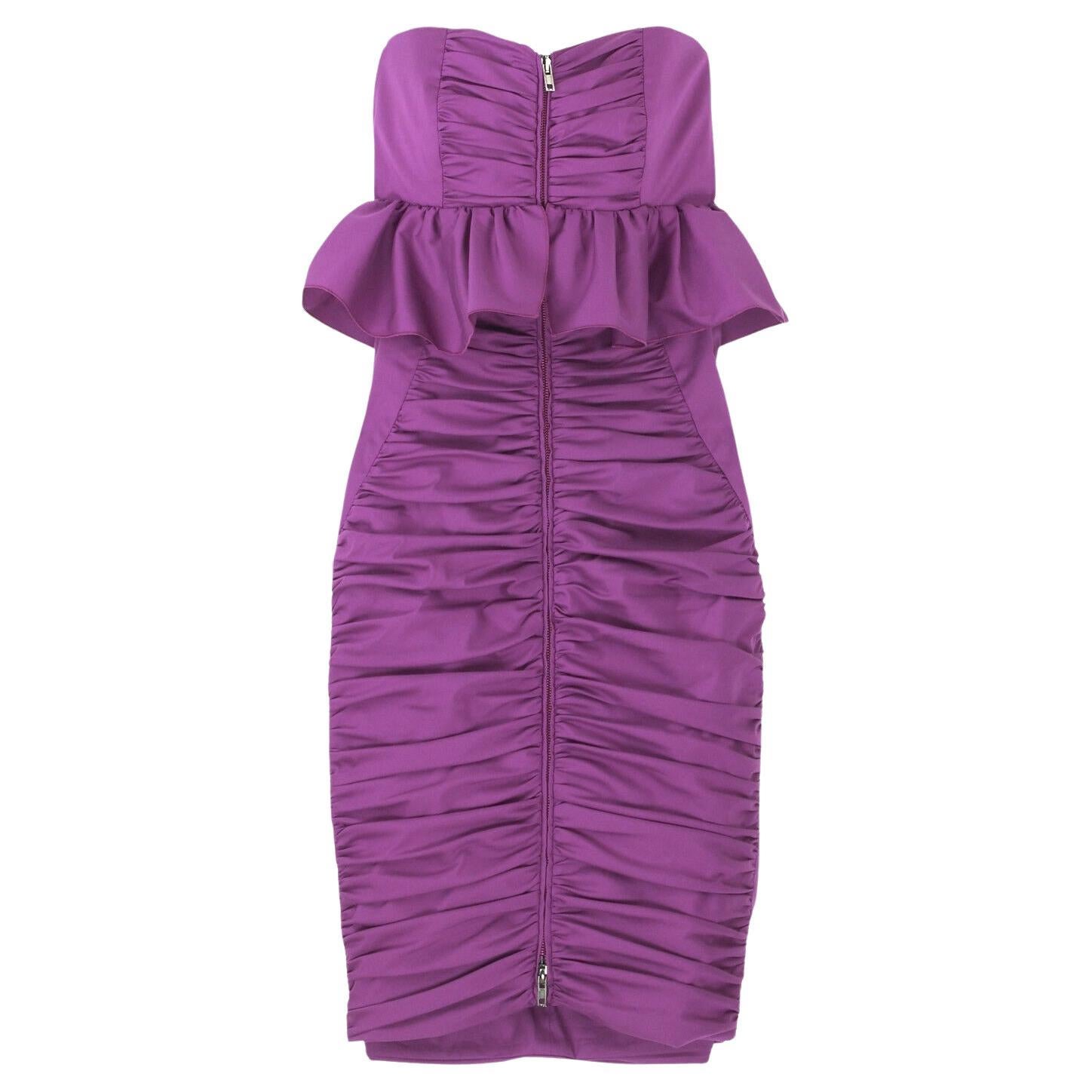 Miu Miu Resort 2009 Vestido sin tirantes y con cremallera frontal en venta