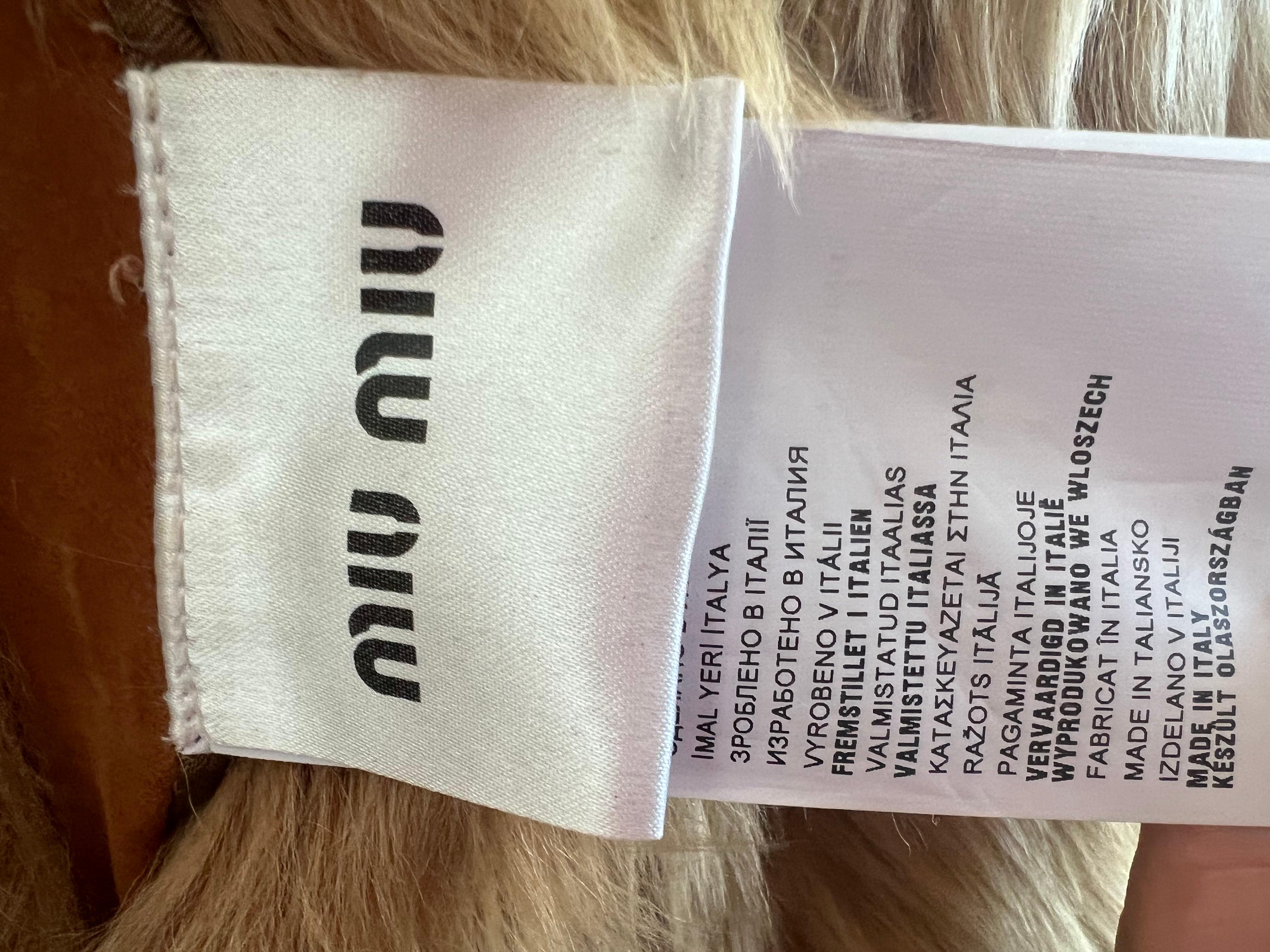 Miu Miu Reversible Shearling Coat For Sale 4