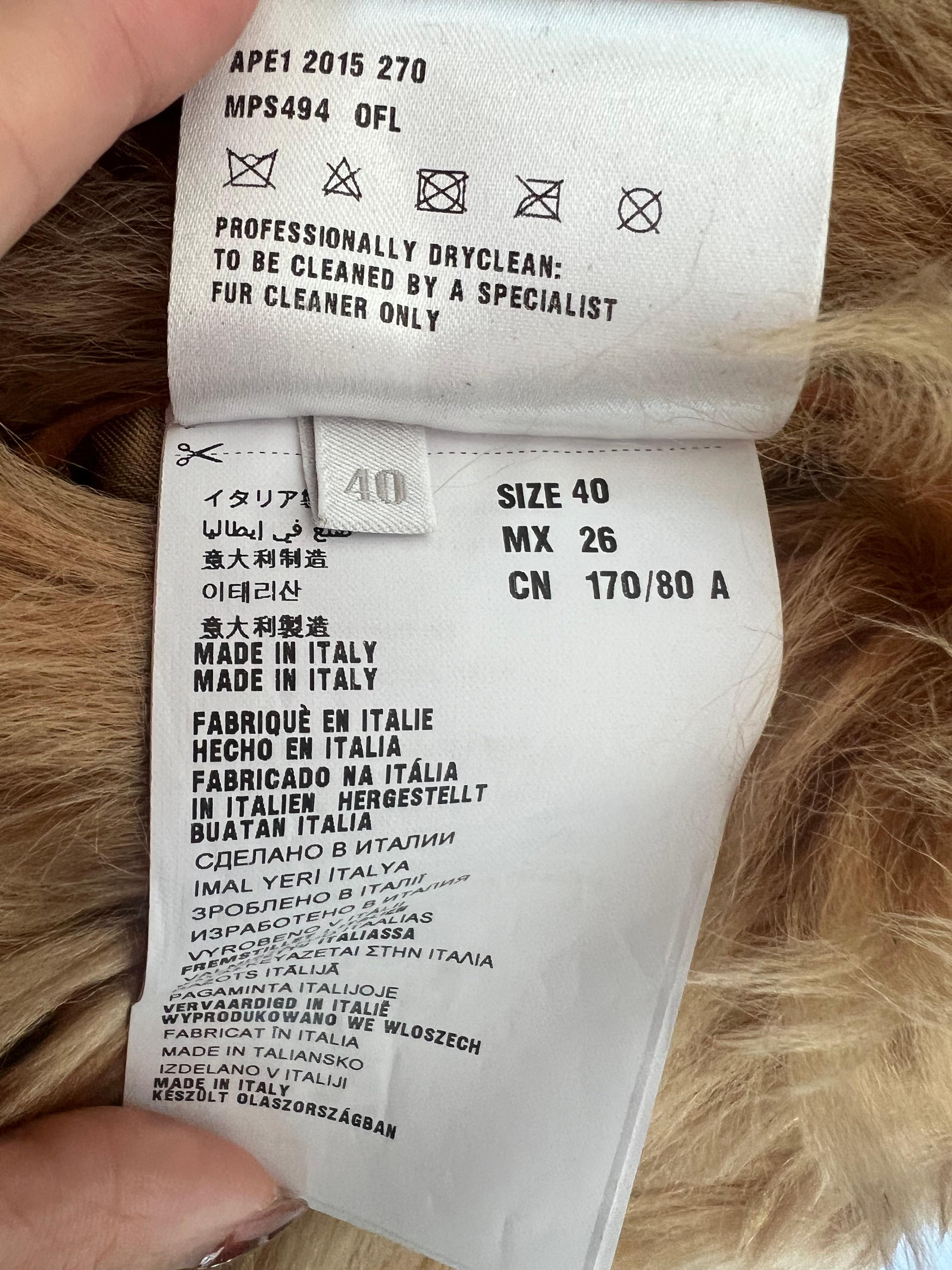 Miu Miu Reversible Shearling Coat  For Sale 5
