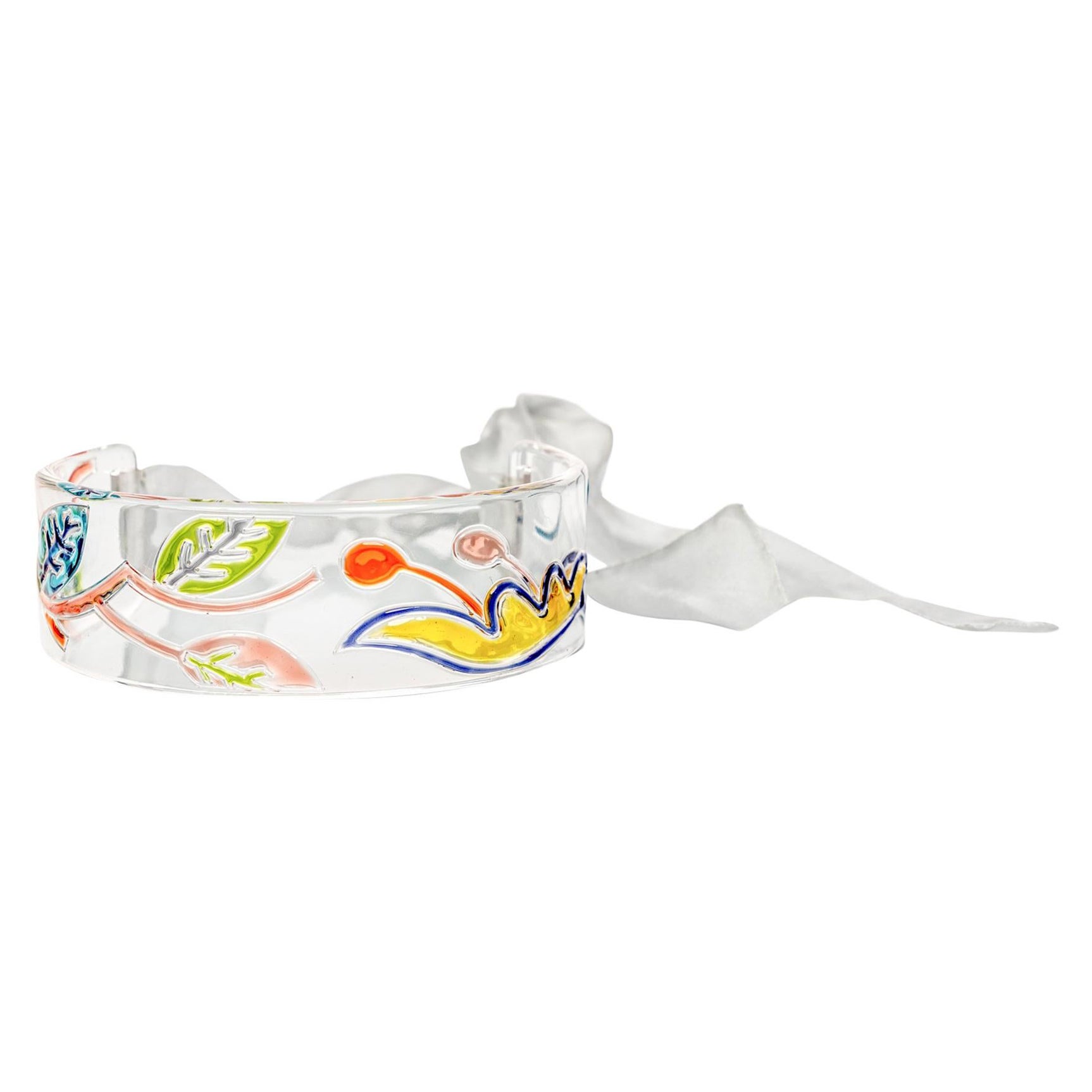 Miu Collier ras du cou peint en lucite, défilé 2014 en vente