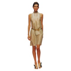 Miu Miu S/S 2000 Final Look Runway Silk Crystal Dress IT42 Vintage Ad Campaign