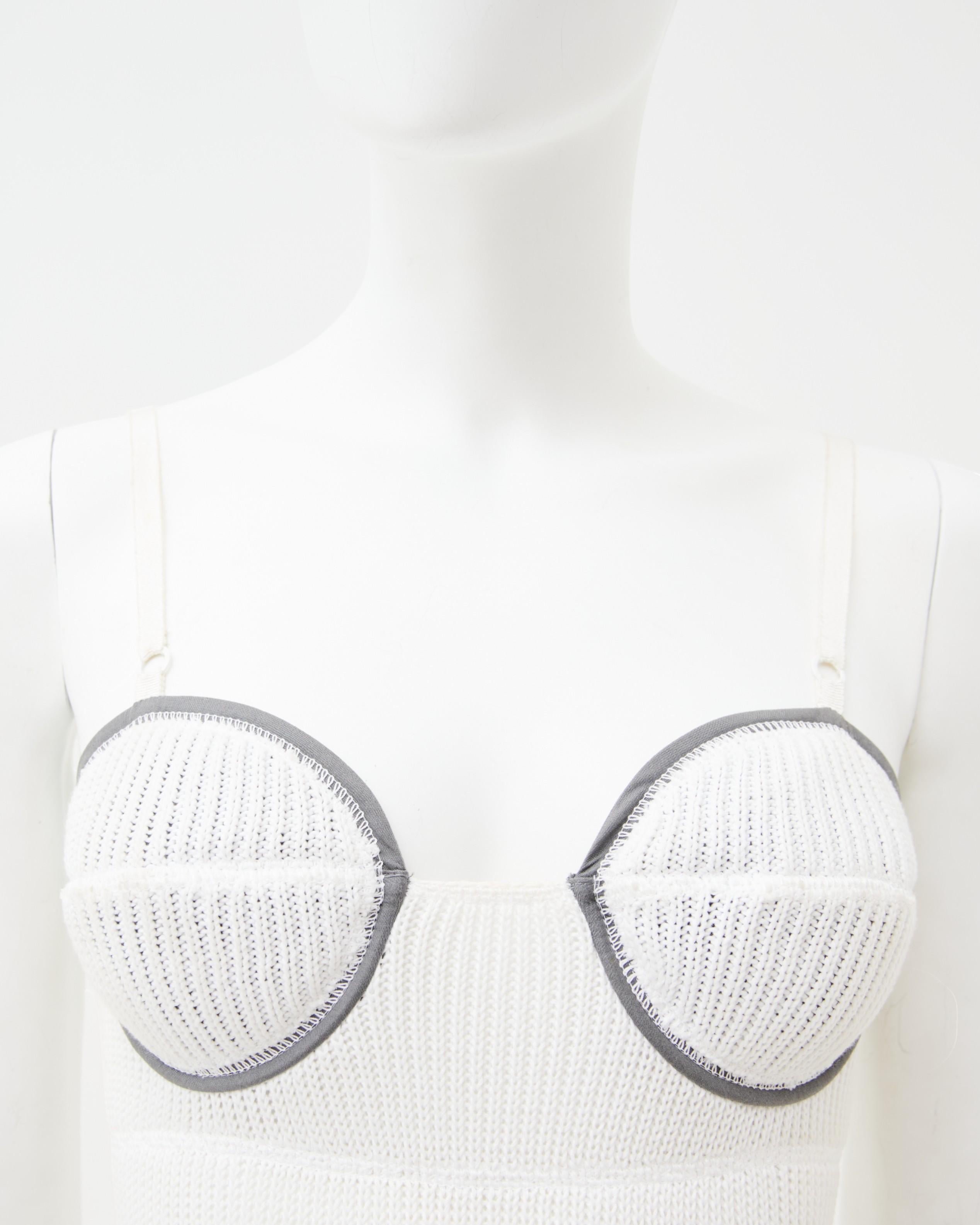 Miu Miu S/S 2003 Sleeveless White Mini Dress en venta 1