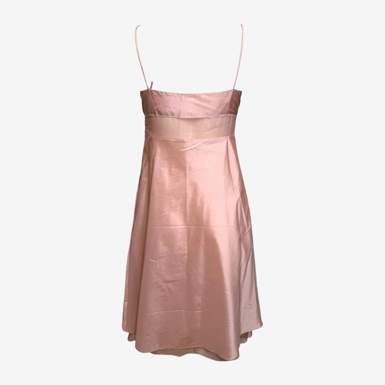 miu miu pink slip dress Miu Miu Satin slip dress Miu Miu