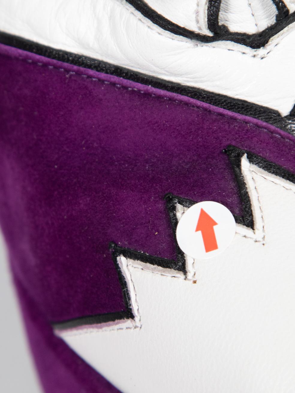 Miu S/S 2016 Runway Bottes en daim violet Taille IT 37,5 Pour femmes en vente