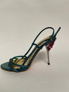Miu Miu sandal with crystal heel