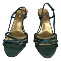 Miu Miu sandal with crystal heel