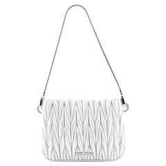Miu Miu Sassy Chain Shoulder Bag Matelasse Leather