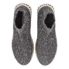 Miu Miu Sequin Embellished Logo Sock-Sneakers