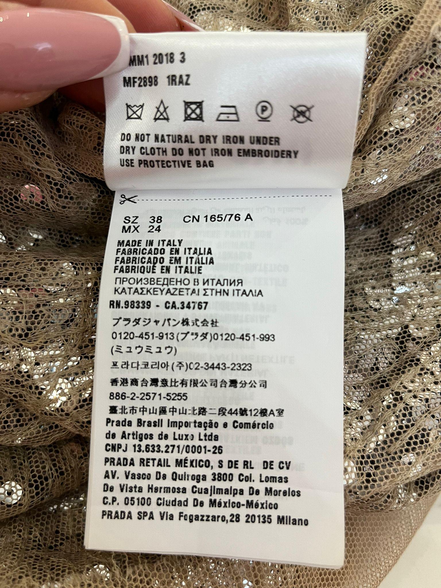 Miu Miu Sequin & Mesh Dress 1