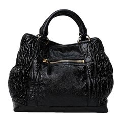 Miu Miu Shopper Groffata Medium Lucida Nero