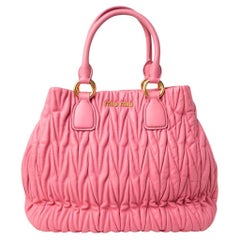 Miu Miu Shopper Medium Matelassé Rosa