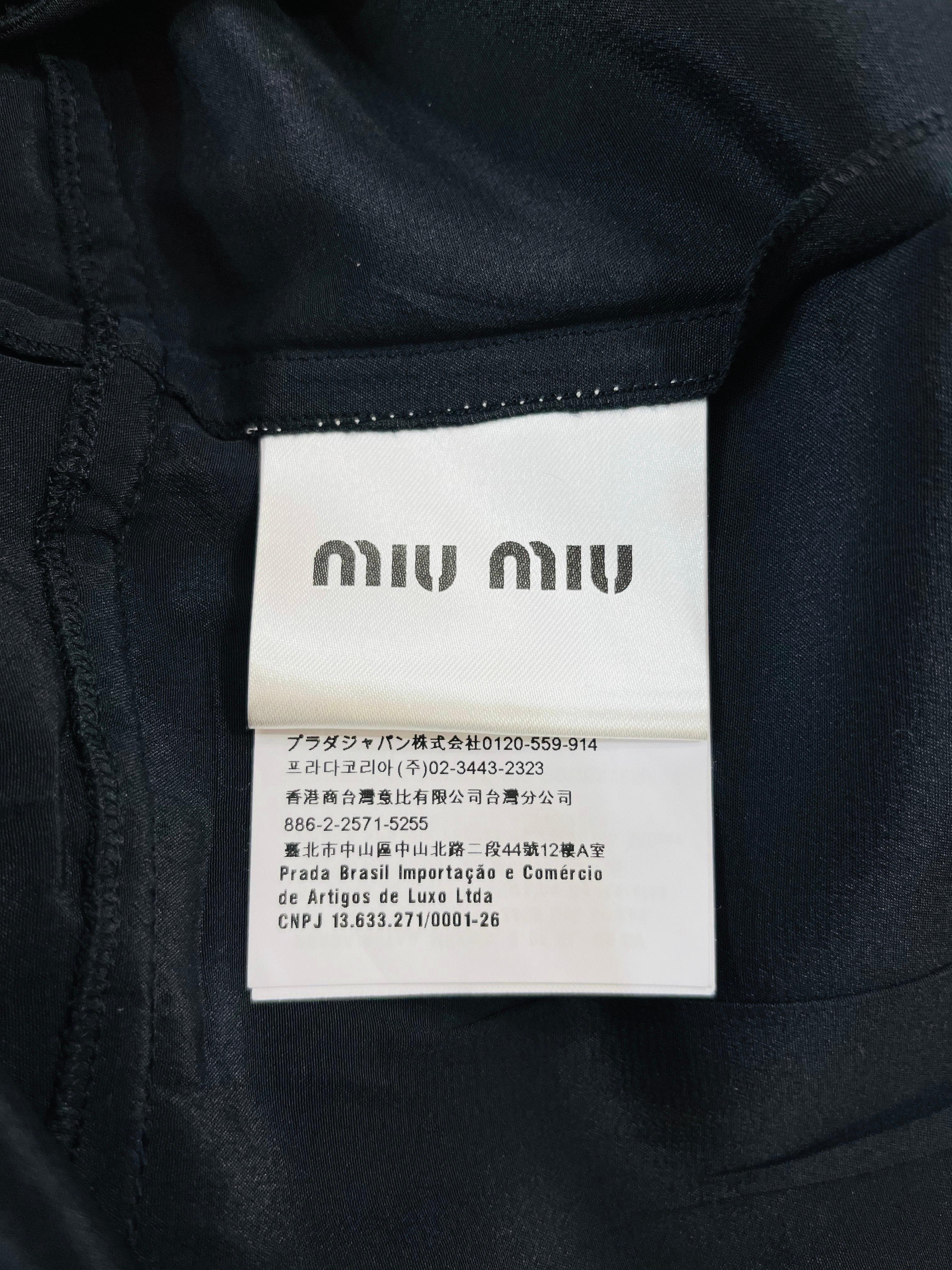 Miu Miu Silk Dress With Heart Lace Collar For Sale 1