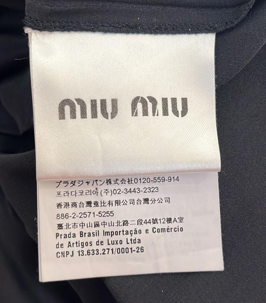 Miu Miu Silk Mini Dress With' Love Heart' Lace Collar For Sale 2