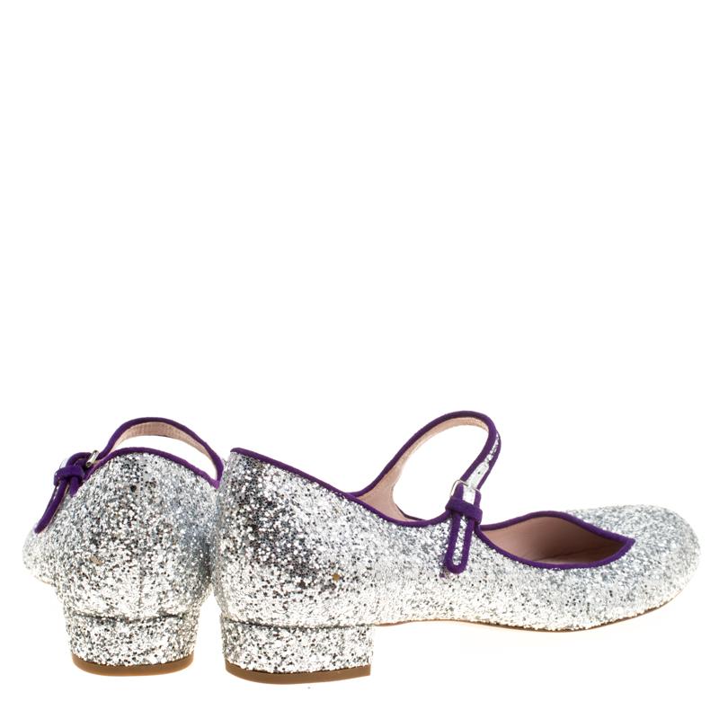 silver glitter mary jane heels