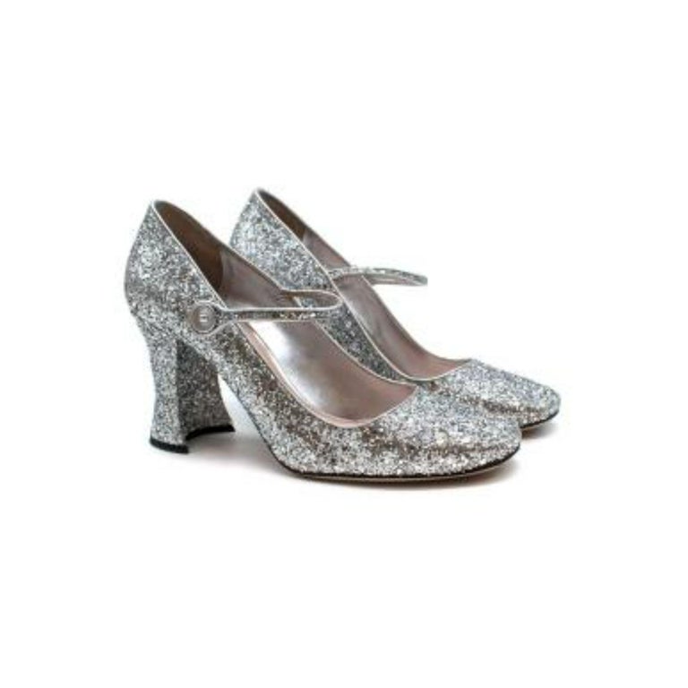 EIGHT KM Girls High Heel Dress Shoes Mary Jane Wedding Party Pumps Princess Shoes Ekm7015 Sparkle Glitter Gradual Color
