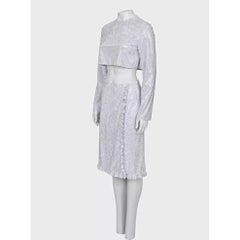 Miu Miu Silver Skirt Suit Sz.38