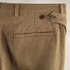 MIU MIU Size 33 Brown Tan Heather Wool Blend Dress Pants