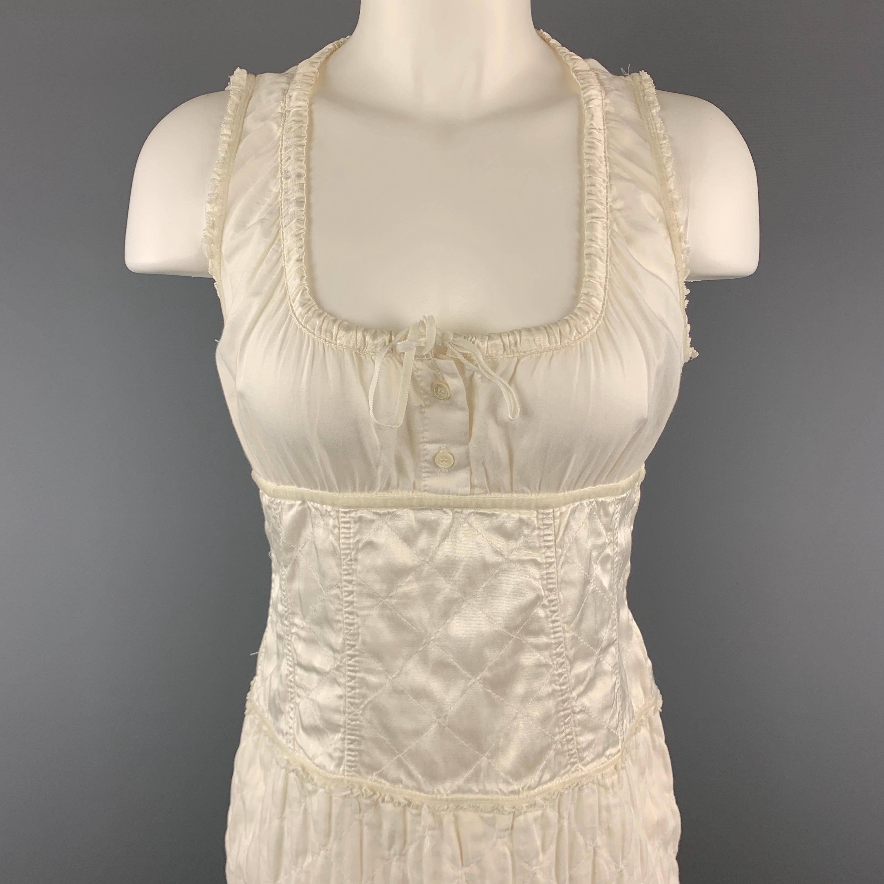 White Miu Miu Dress - 2 For Sale on 1stDibs