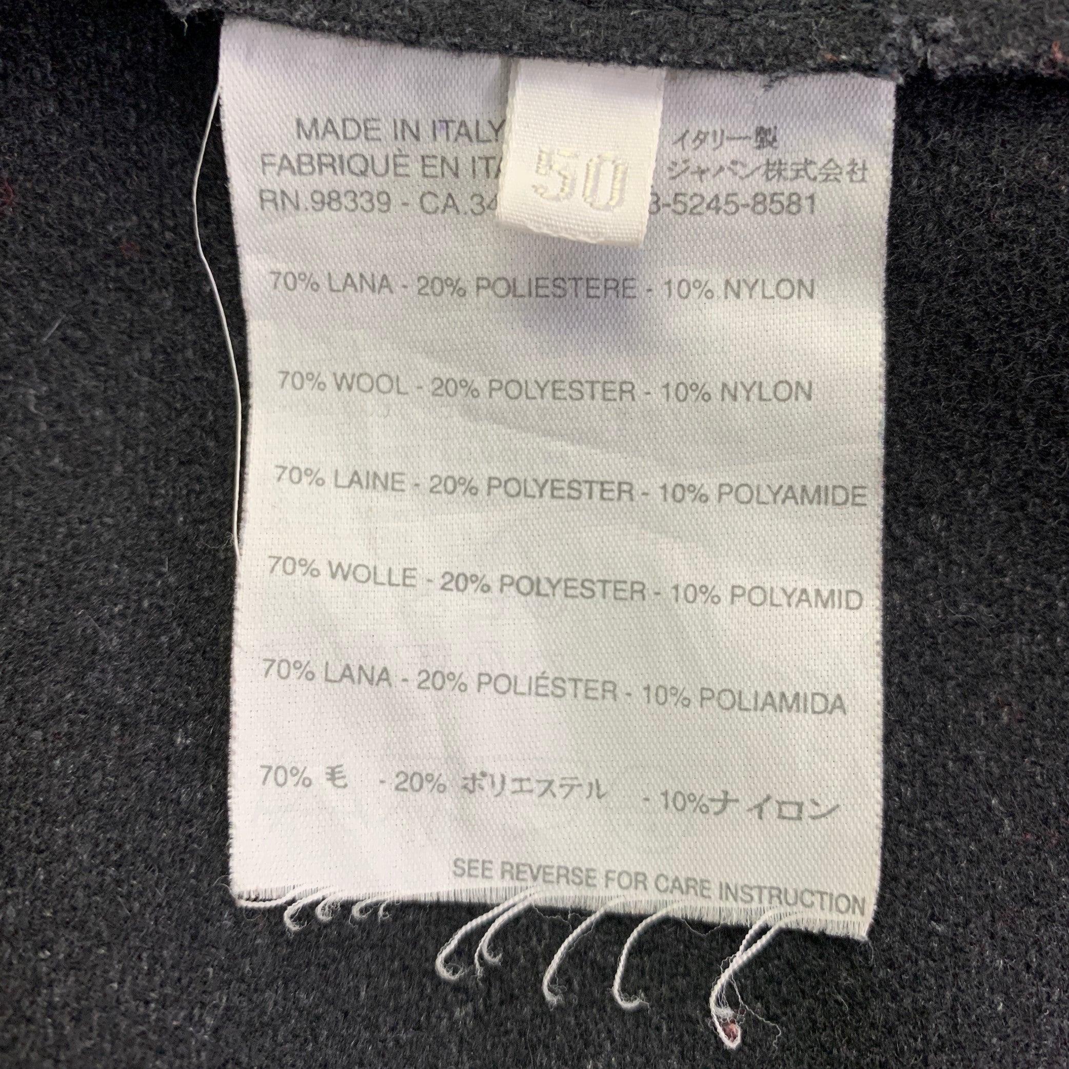 MIU MIU Taglia M Giacca doppiopetto in misto lana nera In condizioni ottime in vendita a San Francisco, CA