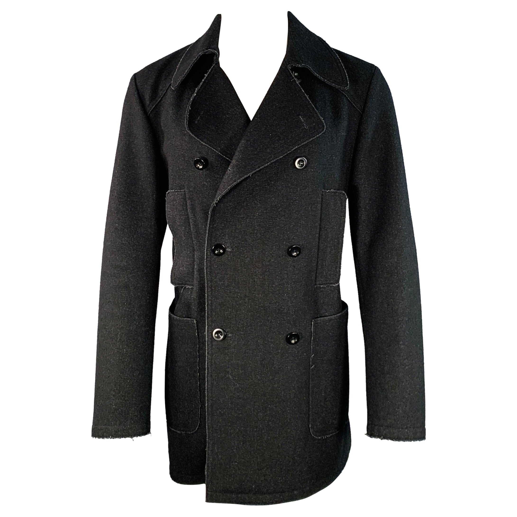 MIU MIU Chaqueta de lana negra de doble botonadura talla M