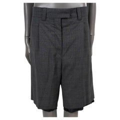 MIU MIU Laine gris ardoise 2022 BEMUDA Pantalon court 40 S