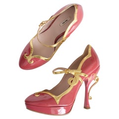Miu Miu SS2008 Rosa Teacup Heels (38.5)