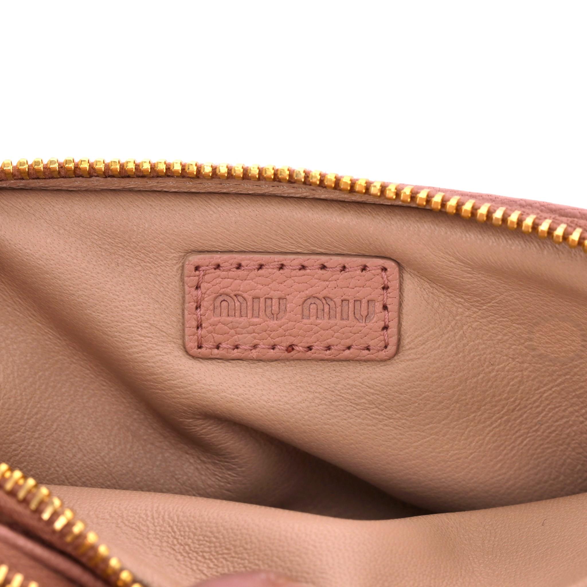 Miu Miu Stud Embellished Leather Pouch/Purse 3