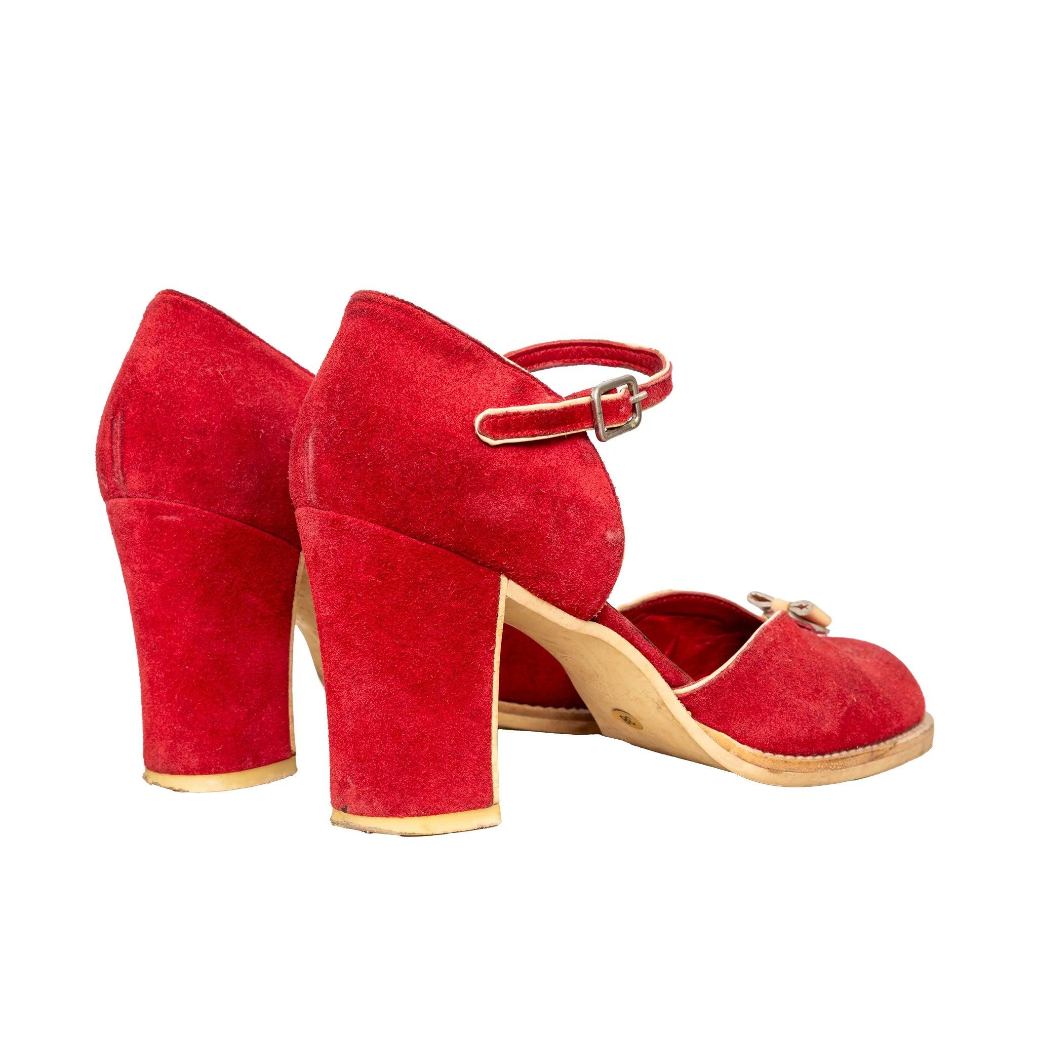 Escarpins en daim Miu Miu - années 90 État moyen - En vente à Milano, IT