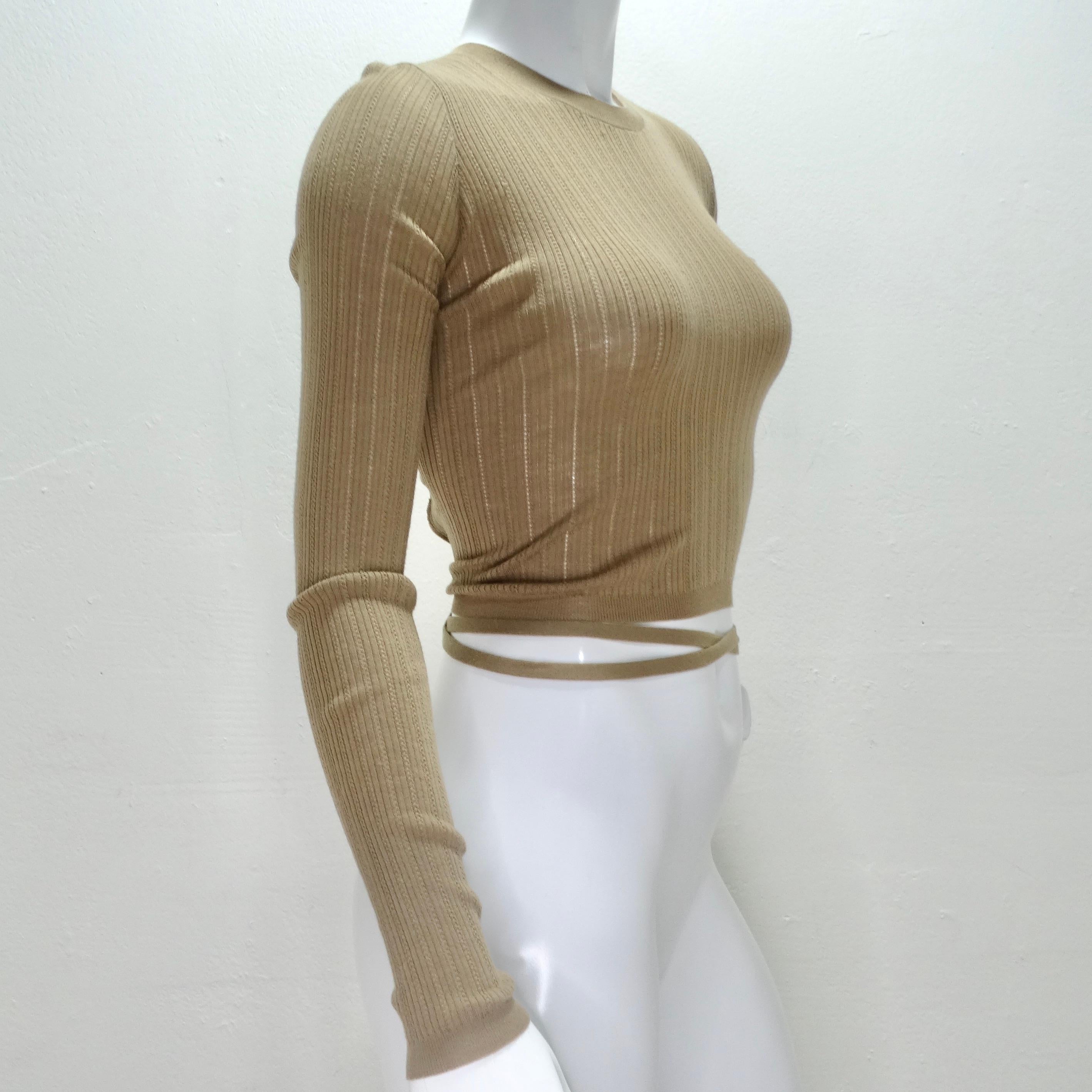 Women's or Men's Miu Miu Superfine Wool Cross Back Sweater For Sale