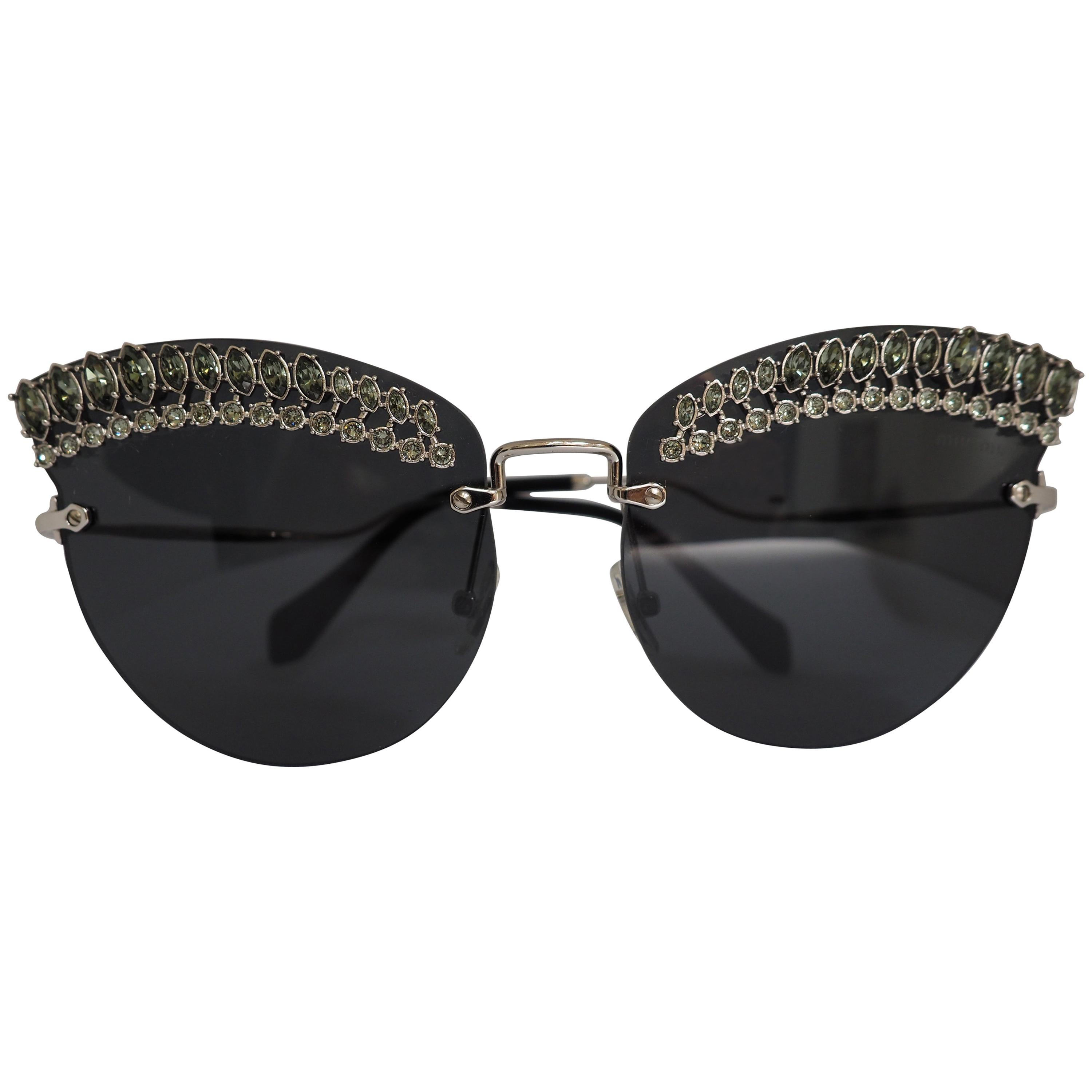 Sonnenbrille Swarovski Steinen – 3 im Angebot bei 1stDibs | sonnenbrille  mit swarovski steinen