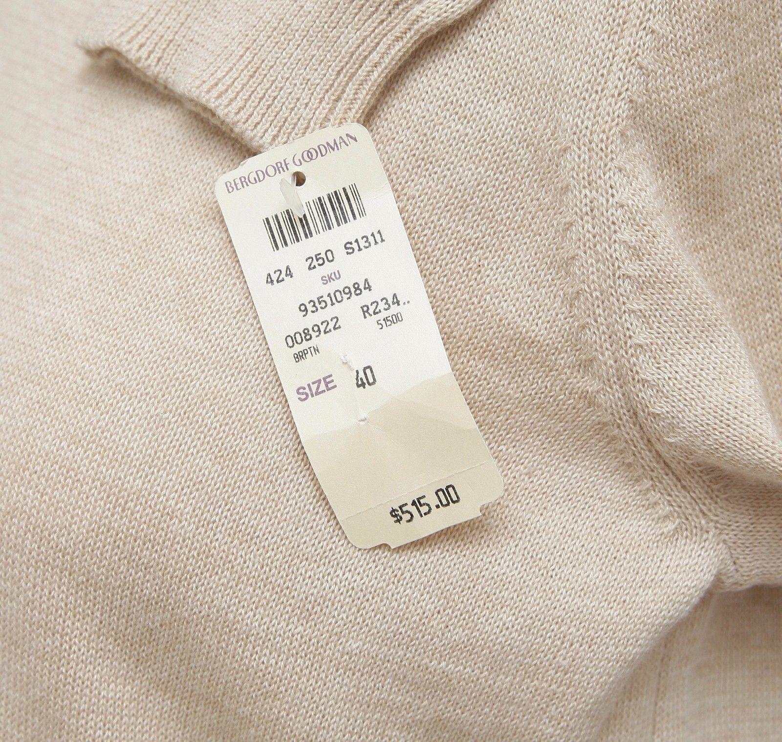MIU - Pull à manches longues en tricot de coton, viscose et soie jaune, 40, état neuf avec étiquettes 3