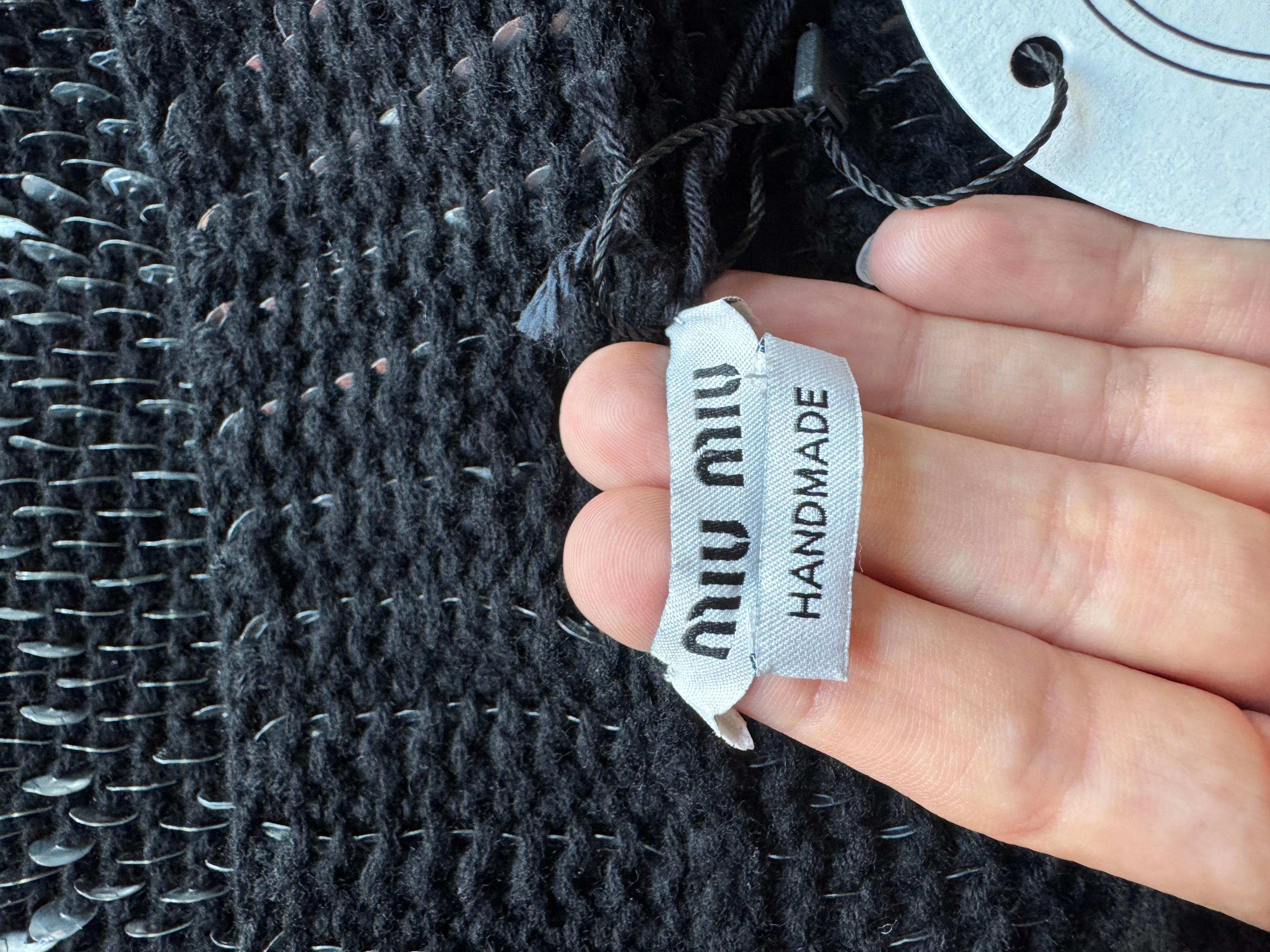 Miu Miu sweater with sequins For Sale 1