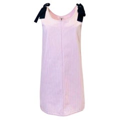 Miu Miu Tie-Shoulder Cotton Dress