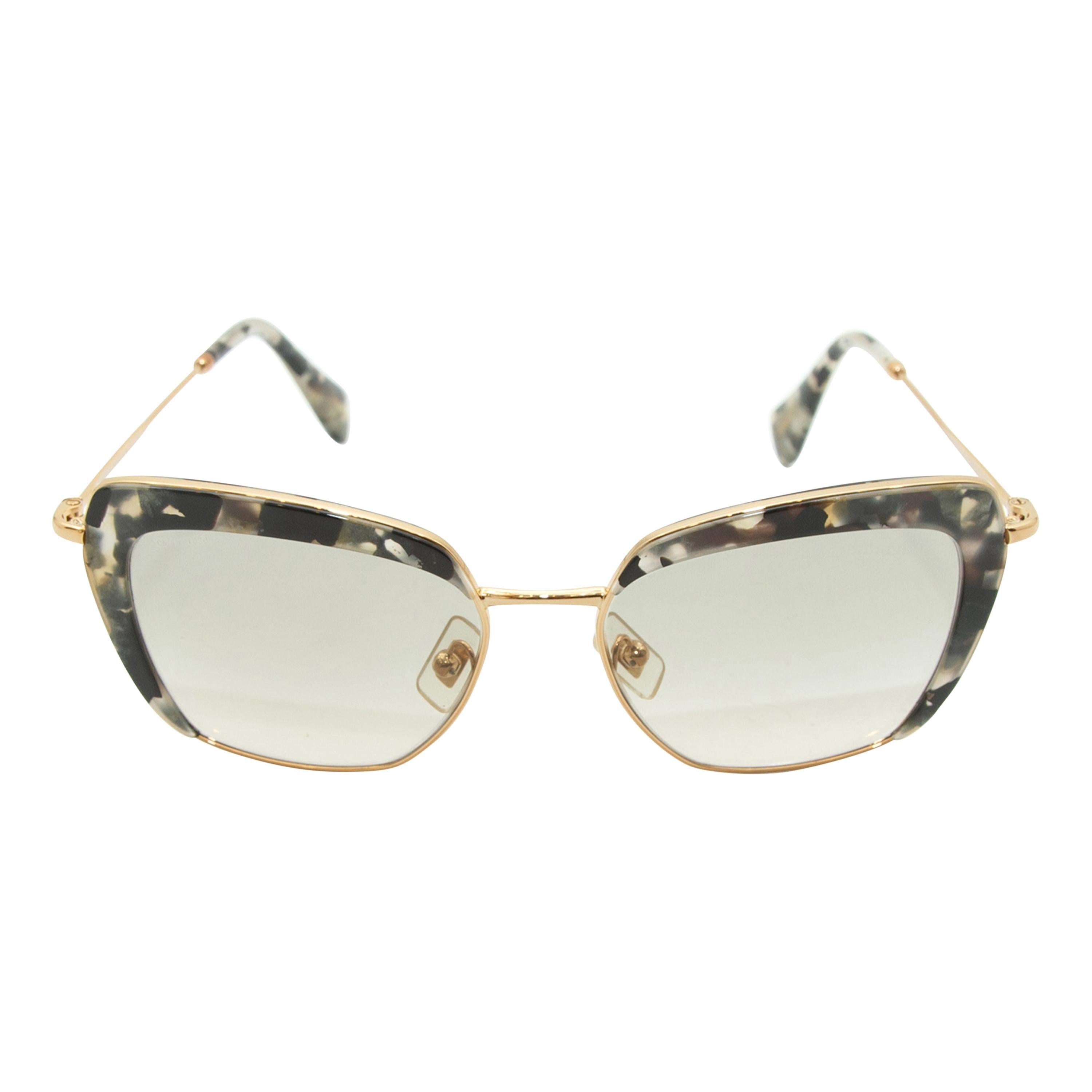 miu miu tortoise shell sunglasses