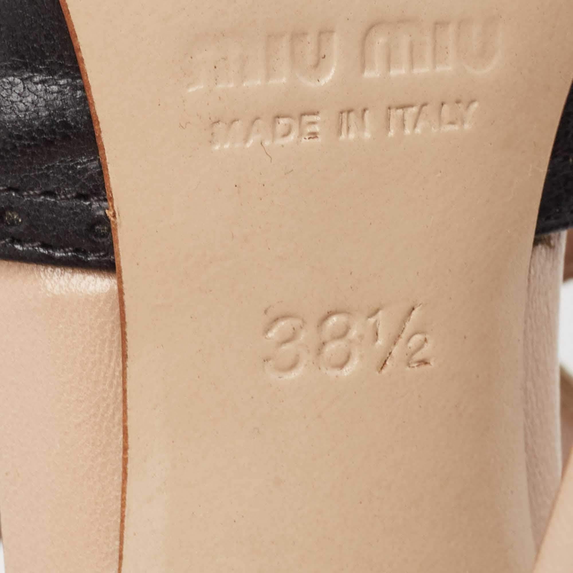 Miu Miu Tricolor Leather Cut Out Pumps Size 38.5 For Sale 3