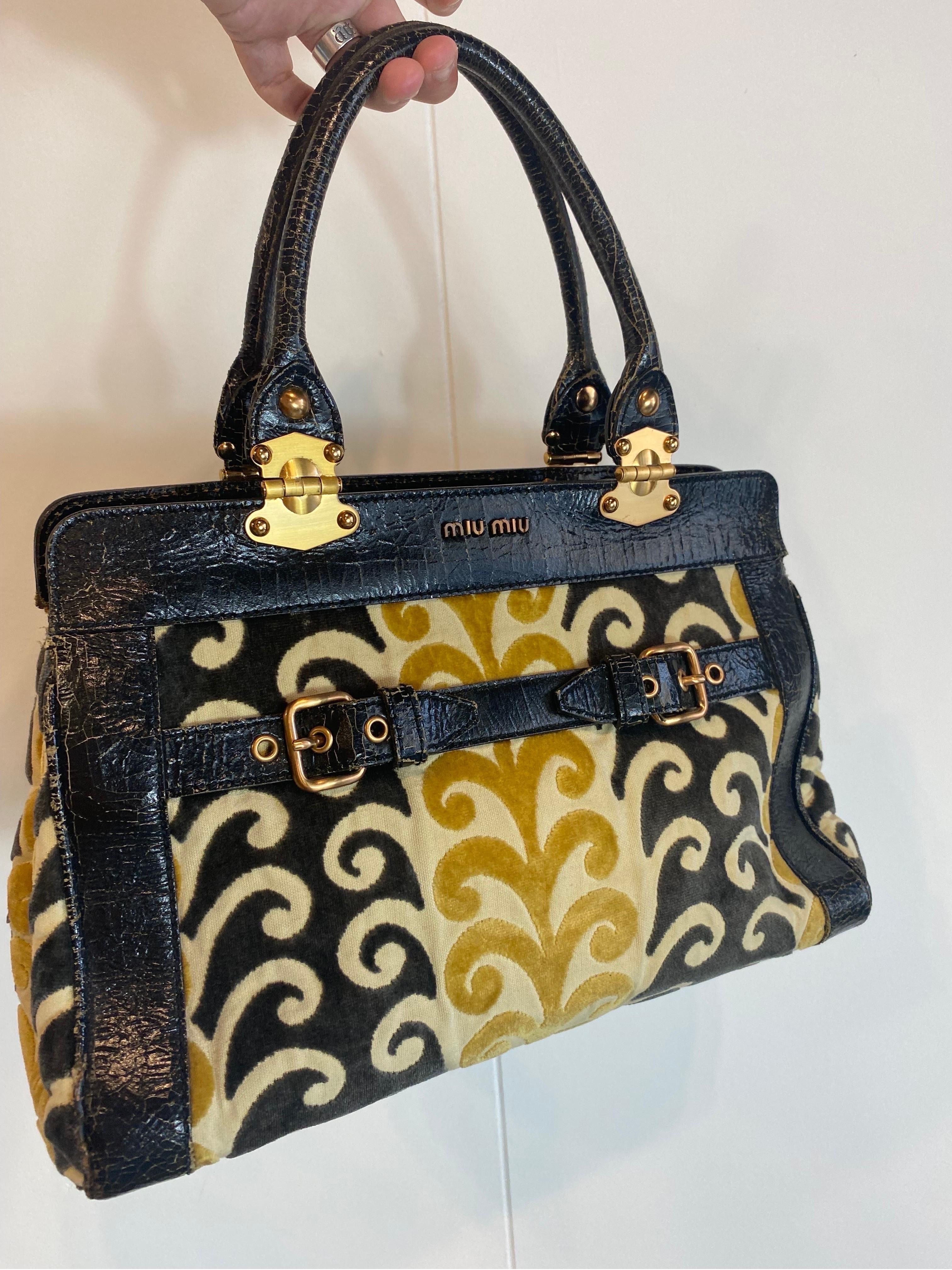 Miu Miu Twiggy Tote jacquard vintage bag 7